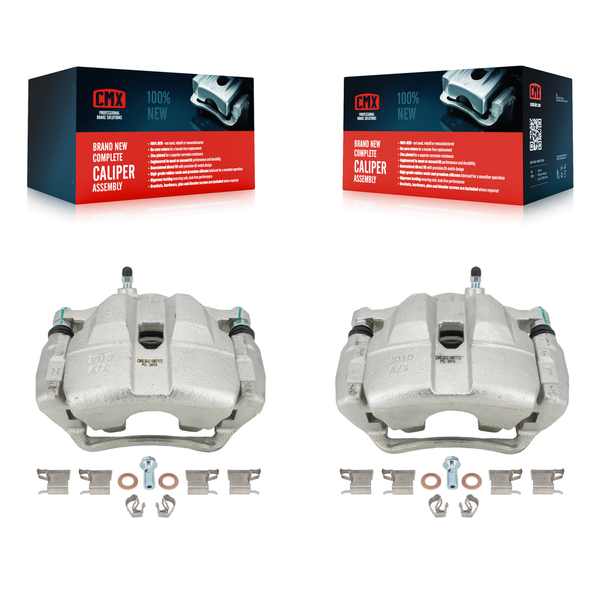 Front Disc Brake Caliper Assembly Left Right Side (Driver Passenger) Kit For Mazda 6 KBC-100227