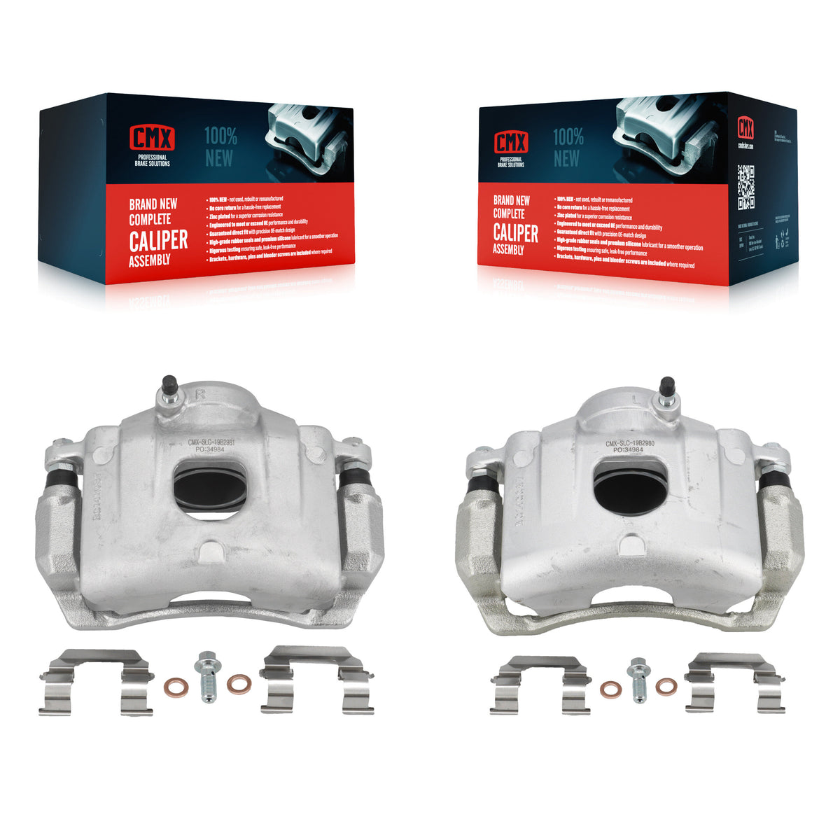 Front Disc Brake Caliper Left Right Side (Driver Passenger) Kit For Kia Spectra Spectra5 KBC-100233