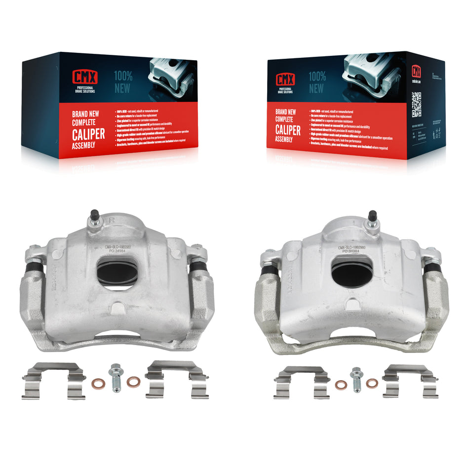 Front Disc Brake Caliper Left Right Side (Driver Passenger) Kit For Kia Spectra Spectra5 KBC-100233