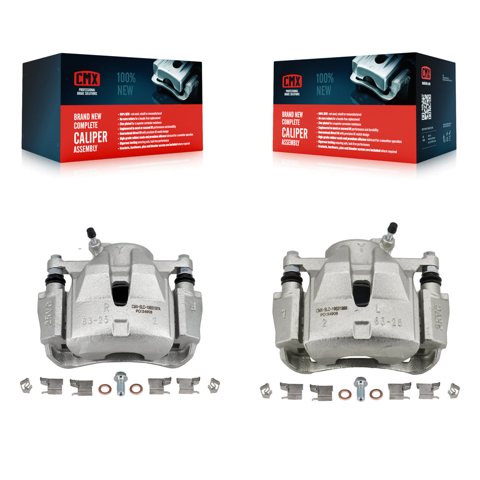 Front Disc Brake Caliper Assembly Left Right Side (Driver Passenger) Kit For Toyota RAV4 Scion xB Prius V Lexus HS250h KBC-100234