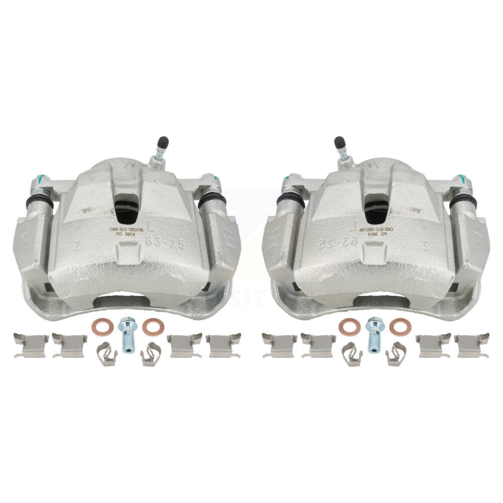 Front Disc Brake Caliper Assembly Left Right Side (Driver Passenger) Kit For 2014-2015 Toyota RAV4 LE With Canada or U.S. Emissions Excluding Vehicles Manufactured In Japan KBC-100236 by CMX