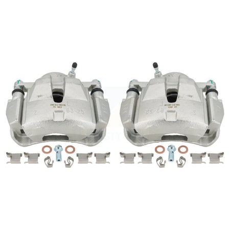 Front Disc Brake Caliper Assembly Left Right Side (Driver Passenger) Kit For 2014-2015 Toyota RAV4 LE With Canada or U.S. Emissions Excluding Vehicles Manufactured In Japan KBC-100236 by CMX