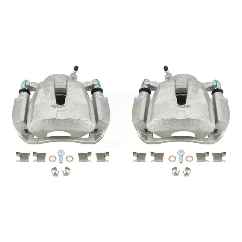 Front Disc Brake Caliper Assembly Left Right Side (Driver Passenger) Kit For 2014-2015 Toyota RAV4 LE With Canada or U.S. Emissions Excluding Vehicles Manufactured In Japan KBC-100237 by CMX