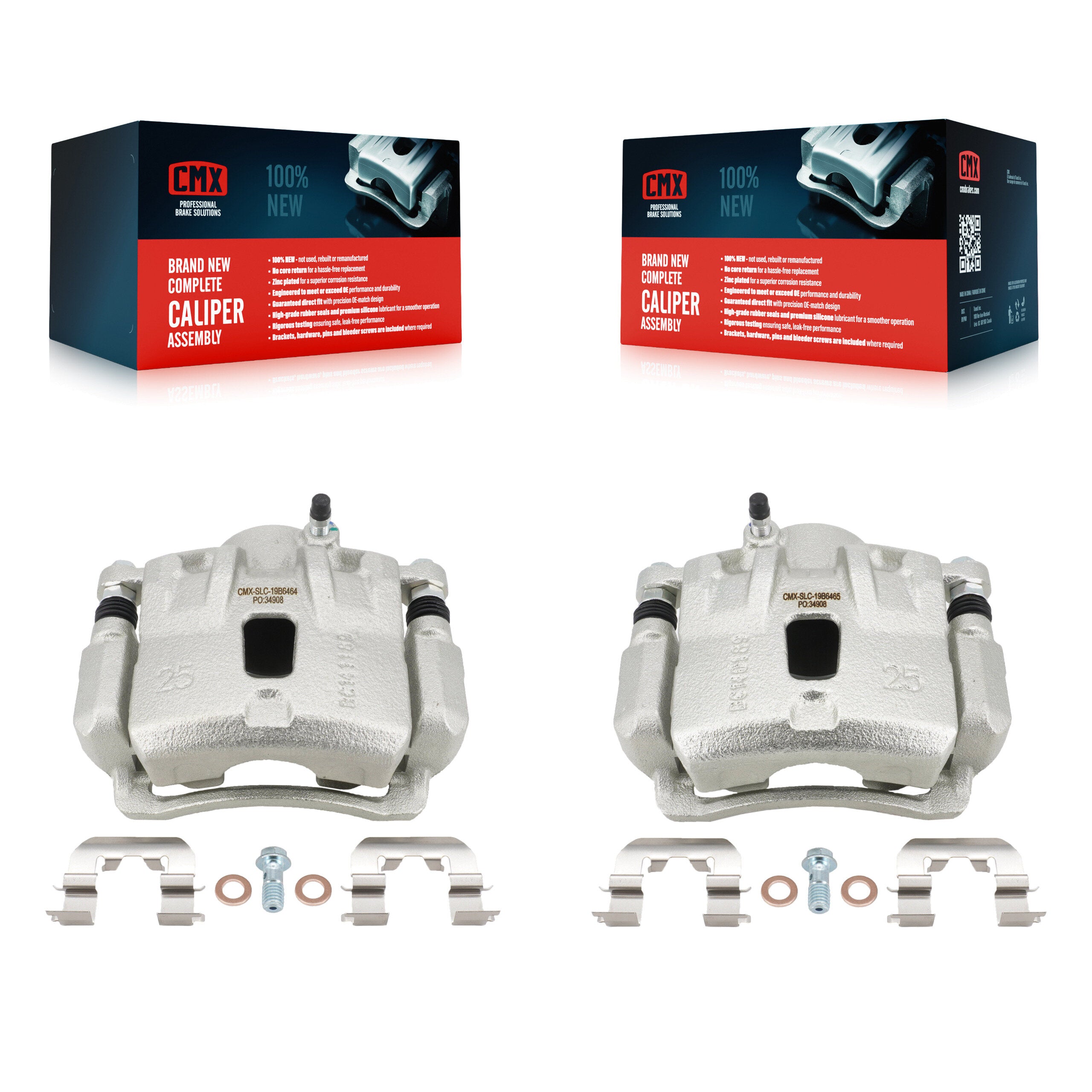 Front Brake Caliper Left Right (Driver Passenger) Kit For 2011-2012 Hyundai Elantra 1.8L KBC-100241