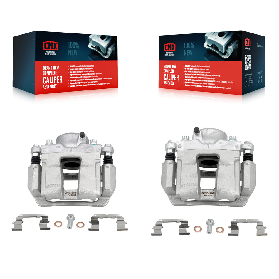 Front Brake Caliper Left Right Side (Driver Passenger) Kit For Hyundai Sonata Kia Optima KBC-100256