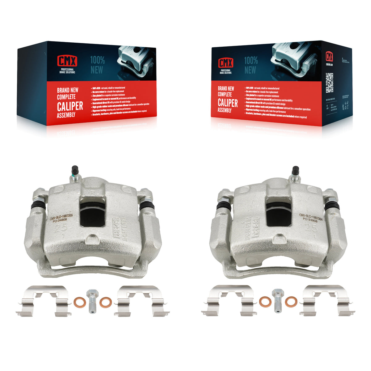 Front Disc Brake Caliper Left Right Side (Driver Passenger) Kit For Hyundai Elantra KBC-100258