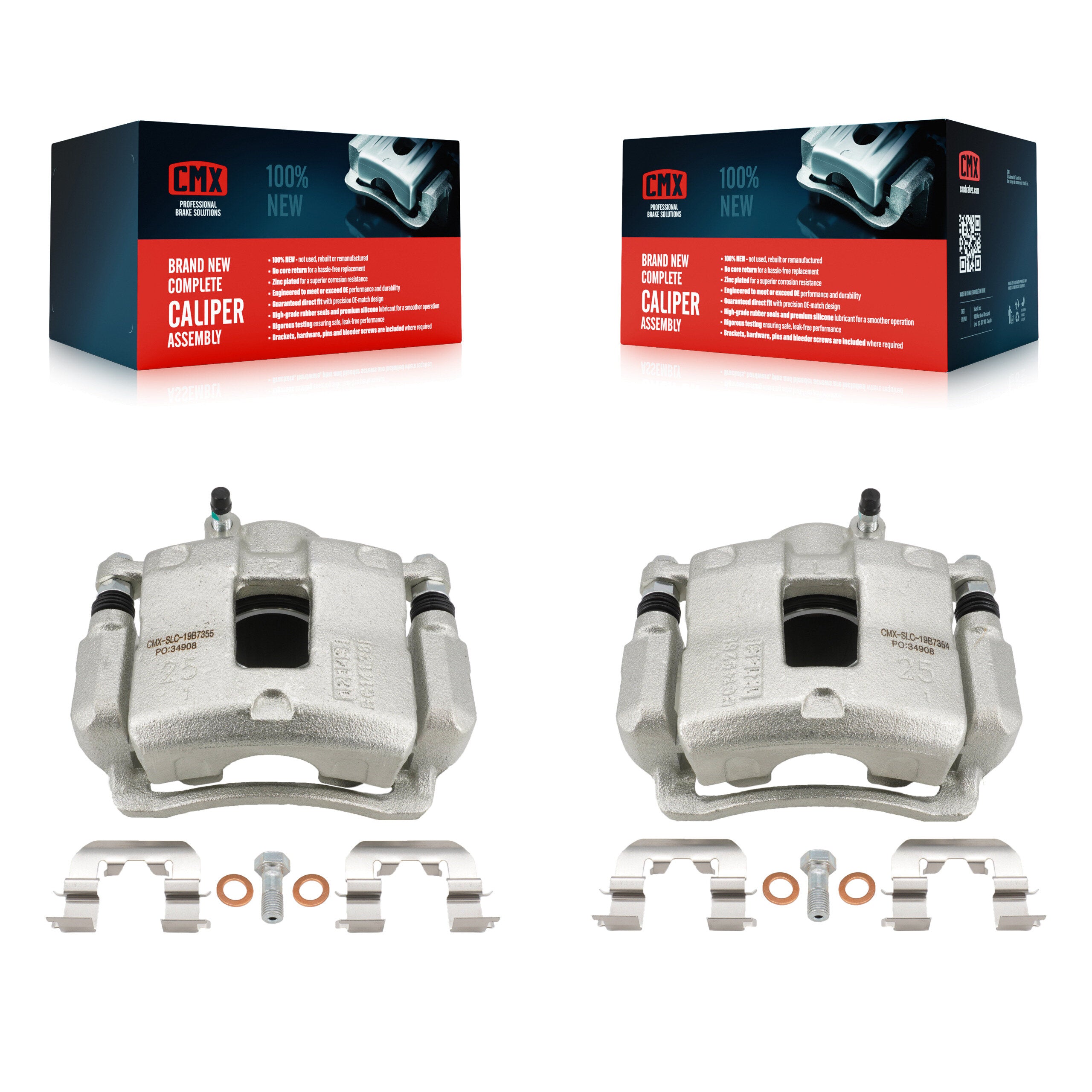 Front Disc Brake Caliper Left Right Side (Driver Passenger) Kit For Hyundai Elantra KBC-100258