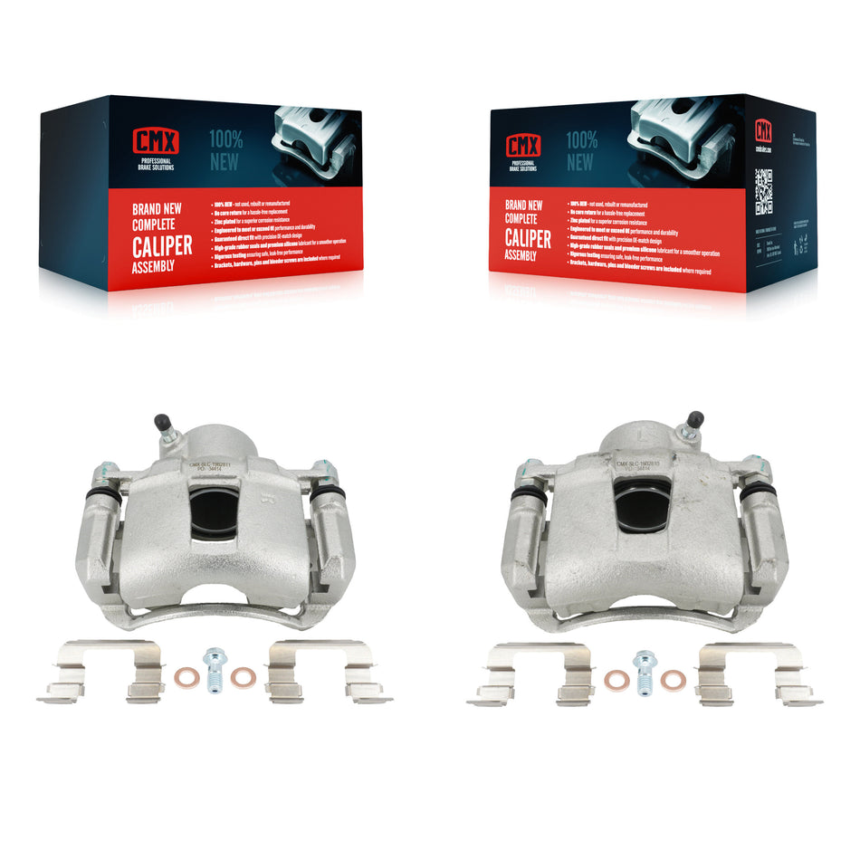 Front Disc Brake Caliper Assembly Left Right Side (Driver Passenger) Kit For Chevrolet Aveo Spark Suzuki Forenza Aveo5 Reno EV Pontiac G3 Daewoo Nubira Wave Wave5 Optra Swift+ KBC-100259