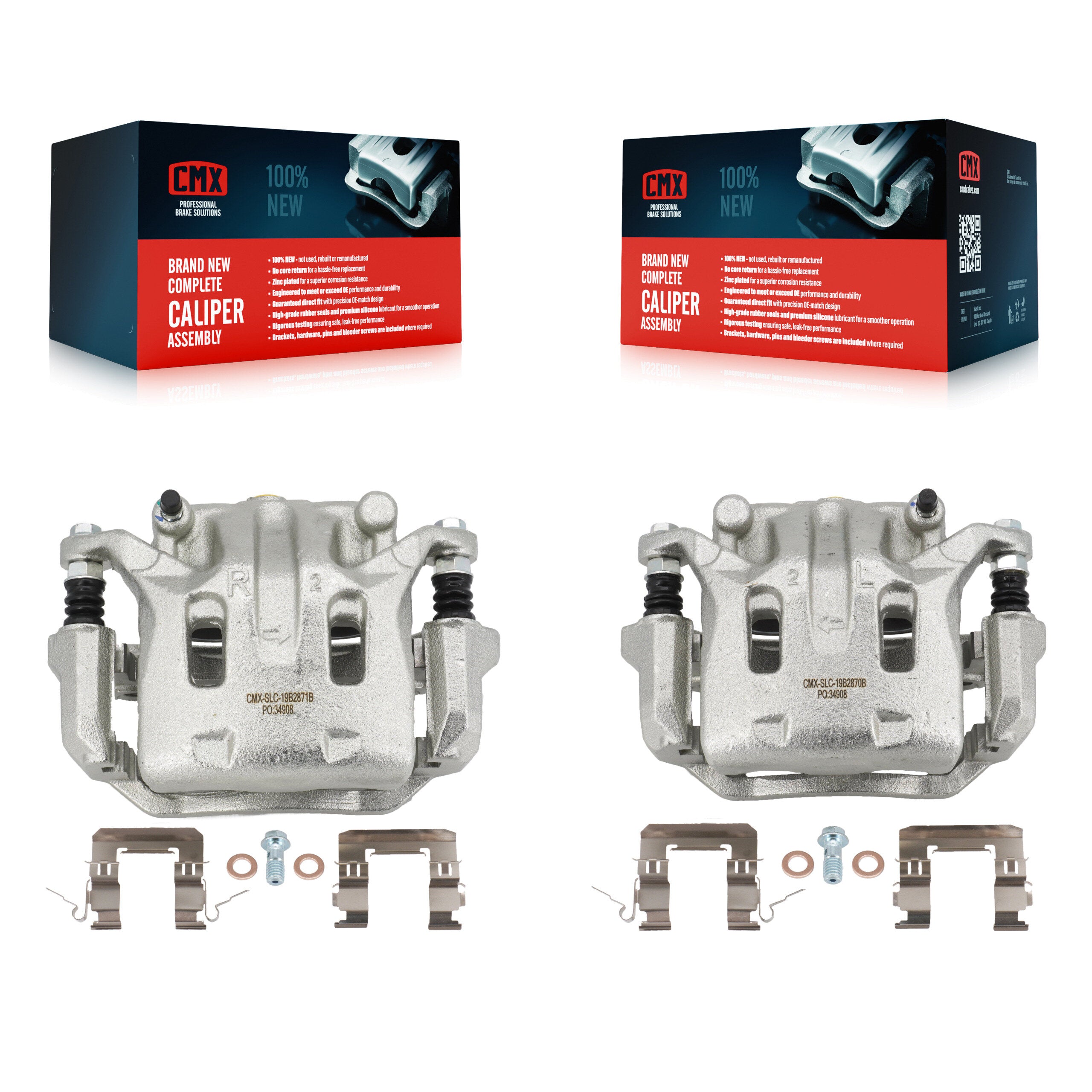 Front Brake Caliper Kit For INFINITI Nissan Murano G37 Pathfinder EX35 370Z G35 QX50 M35 KBC-100264