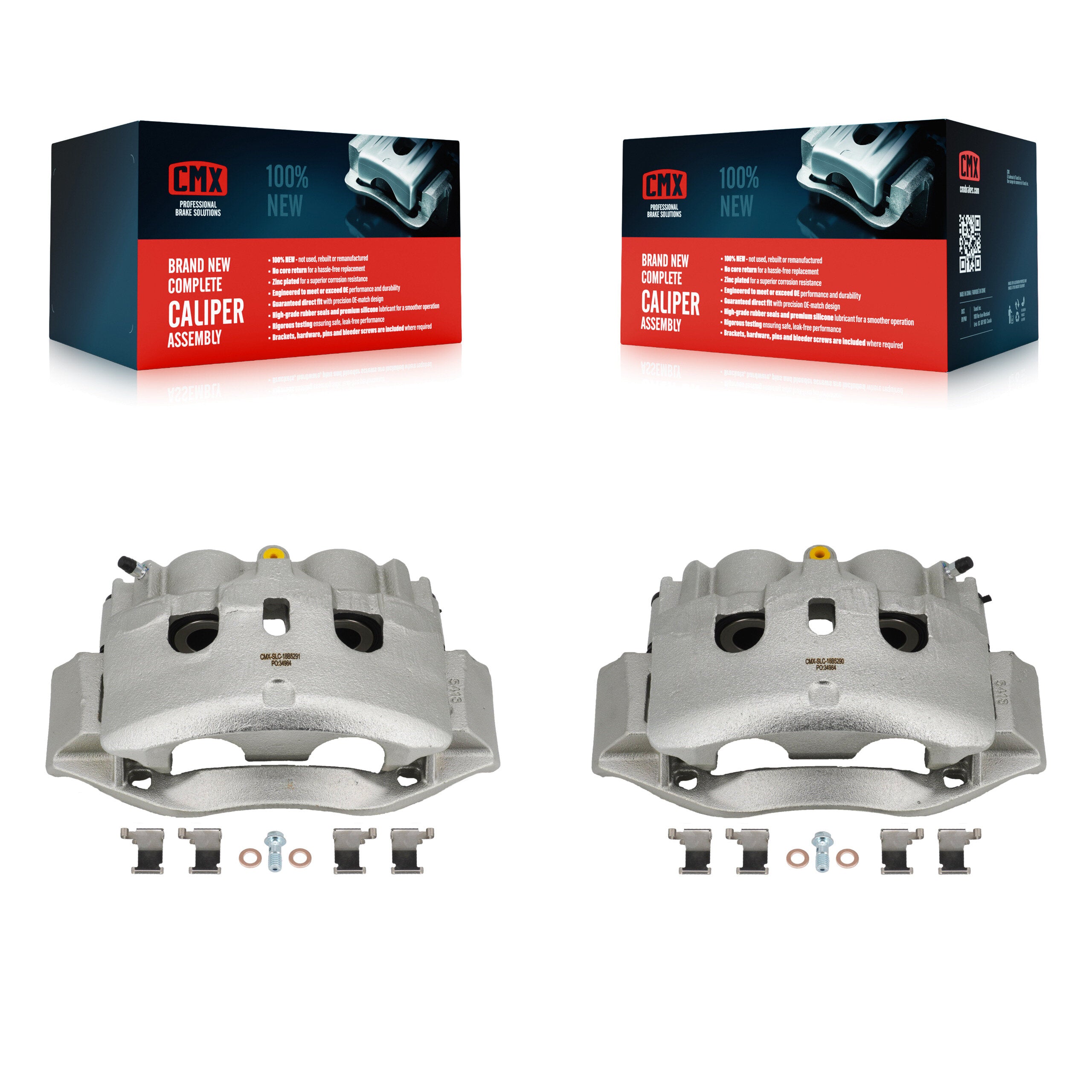 Rear Brake Caliper (Left Right) Kit For 2009-2020 GMC Savana 3500 Chevrolet Express 4500 KBC-100275