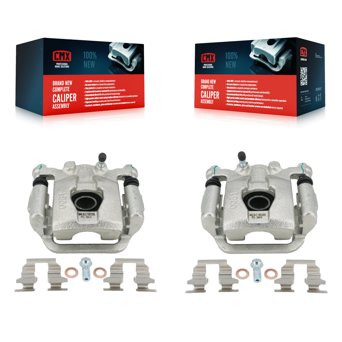 Rear Disc Brake Caliper Left Right Side (Driver Passenger) Kit For Nissan Sentra Juke KBC-100291
