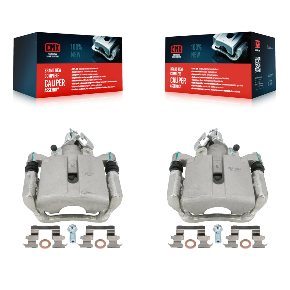 Rear Disc Brake Caliper Assembly Left Right Side (Driver Passenger) Kit For Chevrolet Impala Pontiac Grand Prix Buick LaCrosse Limited Allure KBC-100296
