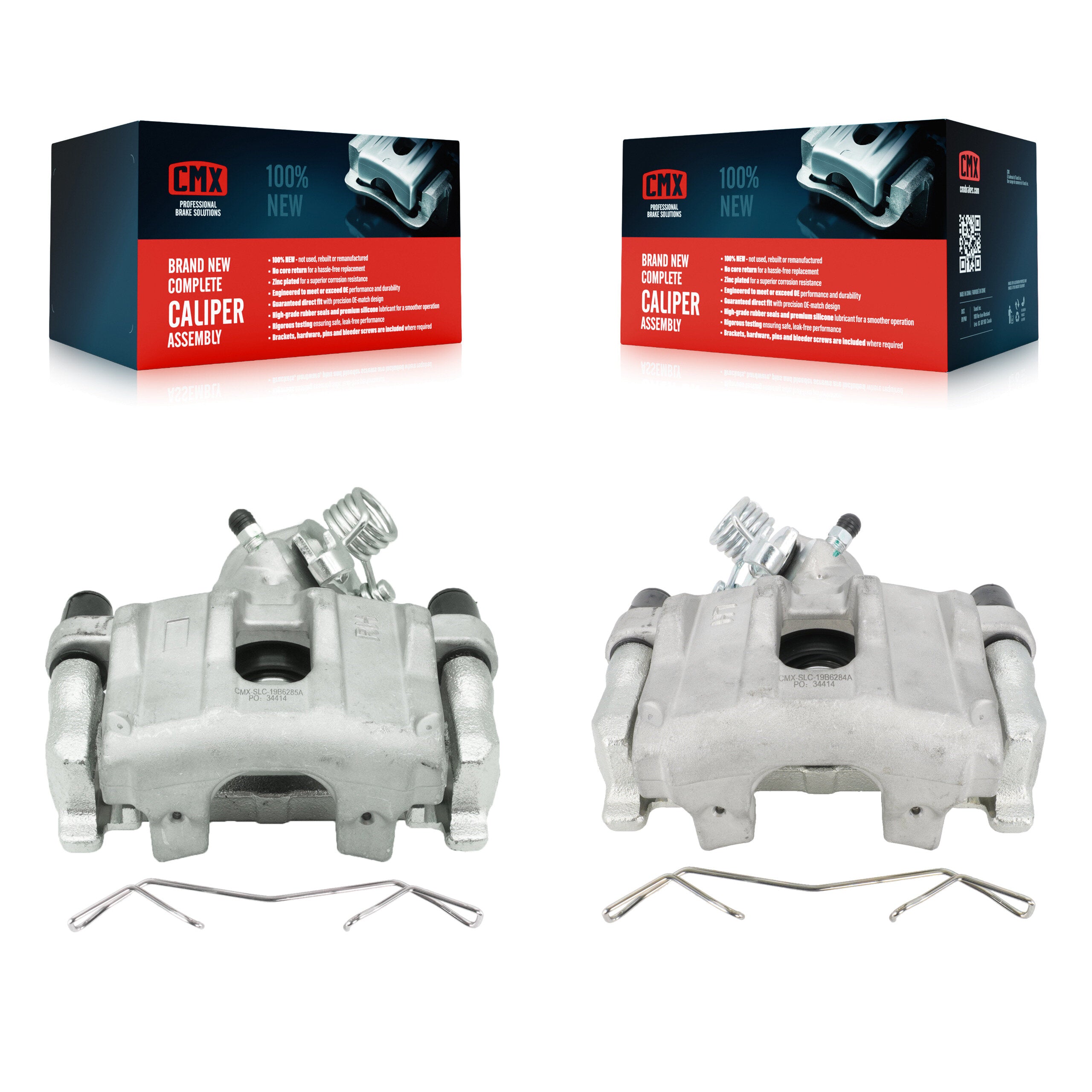 Rear Disc Brake Caliper Left Right Side (Driver Passenger) Kit For Ford Escape C-Max KBC-100299