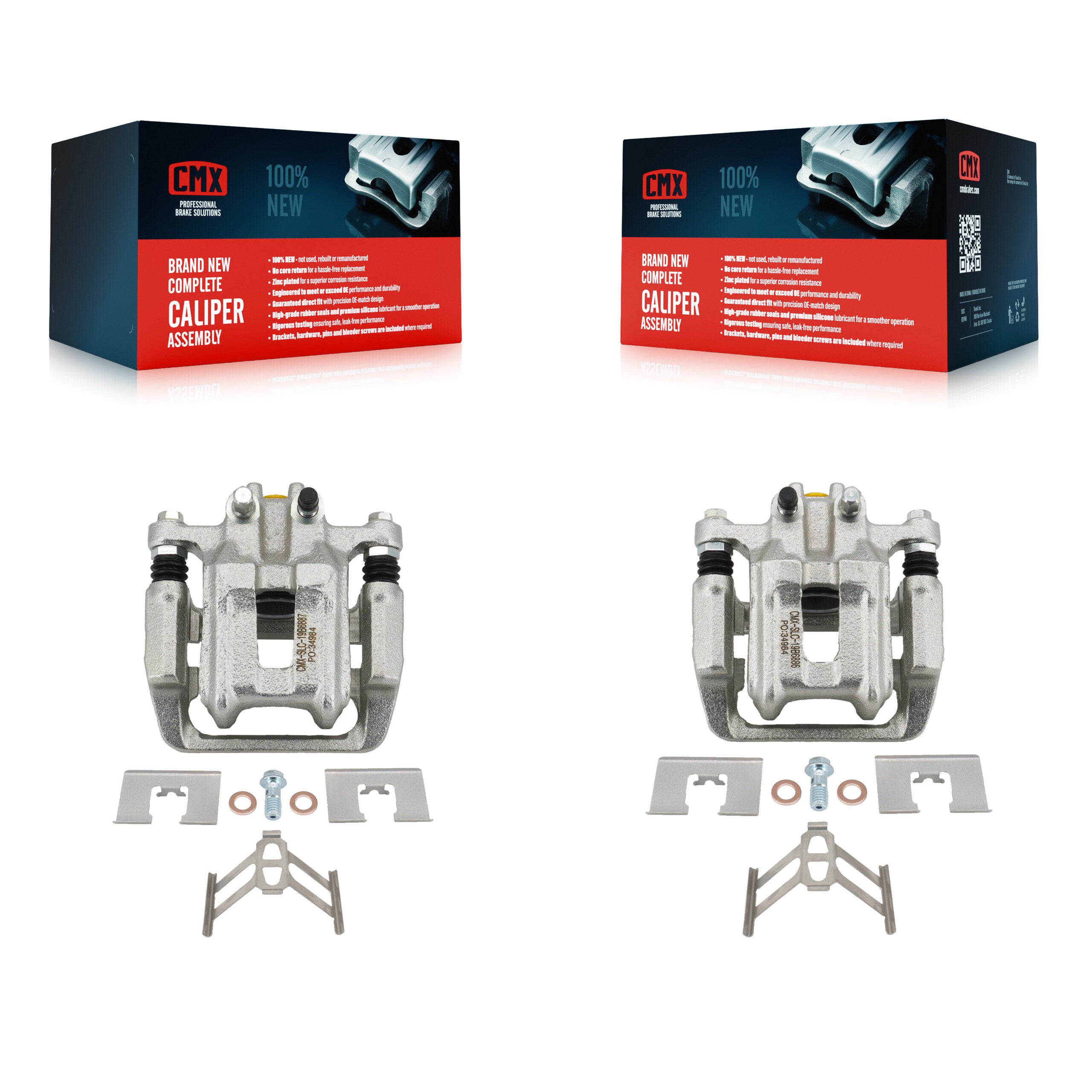 Rear Brake Caliper Left Right (Driver Passenger) Kit For Honda CR-V Acura RDX Crosstour KBC-100303