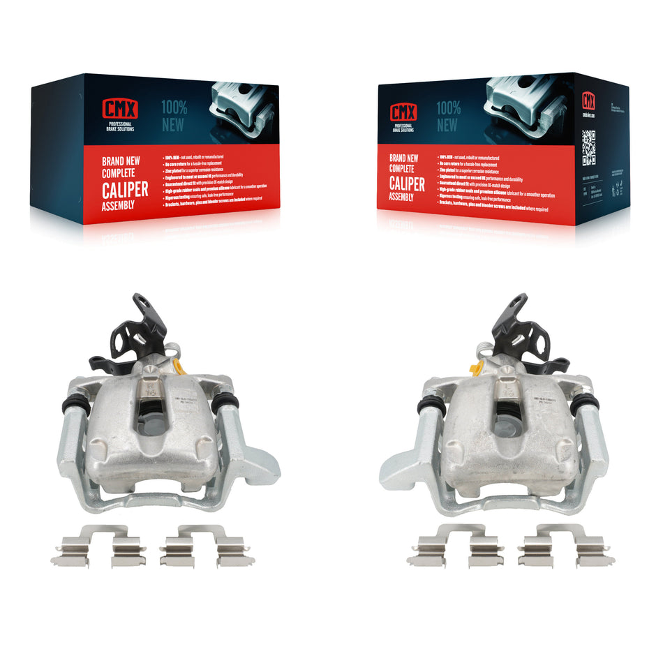Rear Disc Brake Caliper Assembly Left Right Side (Driver Passenger) Kit For Volkswagen Jetta Audi A3 KBC-100309