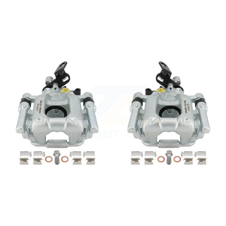 Rear Disc Brake Caliper Assembly Left Right Side (Driver Passenger) Kit For Volkswagen Jetta Passat Beetle Golf GTI Eos Audi A3 Quattro KBC-100310 by CMX