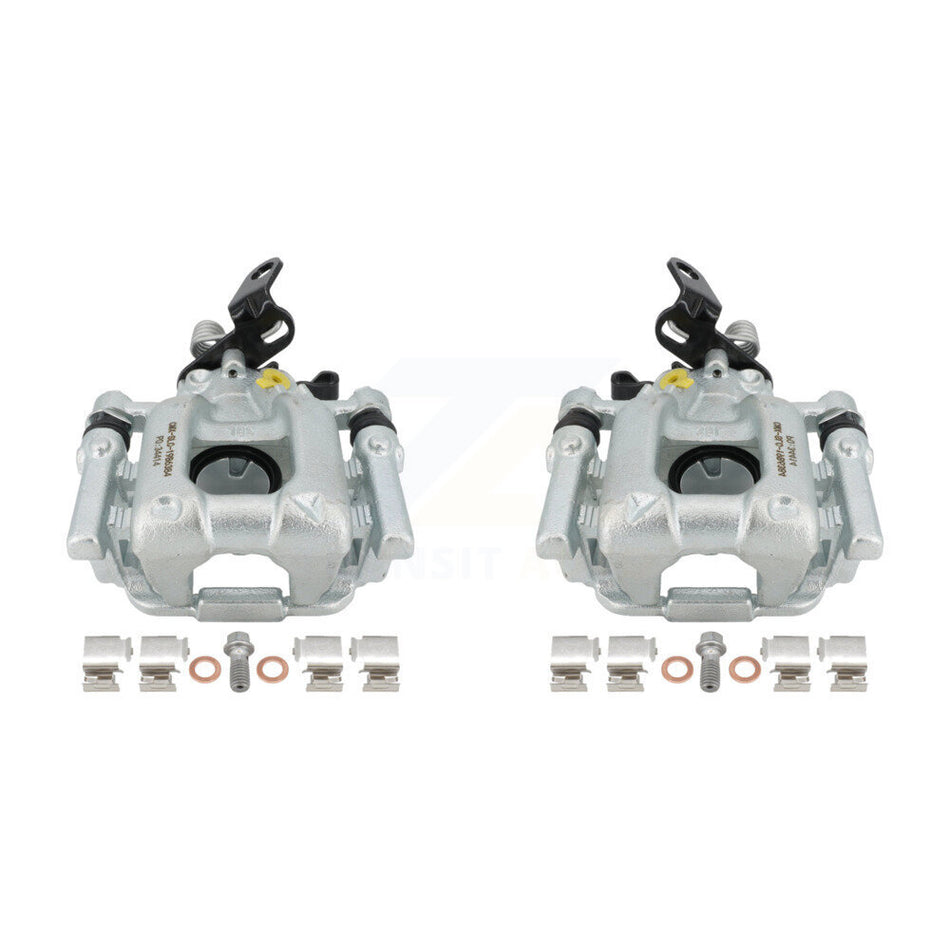 Rear Disc Brake Caliper Assembly Left Right Side (Driver Passenger) Kit For Volkswagen Jetta Passat Beetle Golf GTI Eos Audi A3 Quattro KBC-100310 by CMX