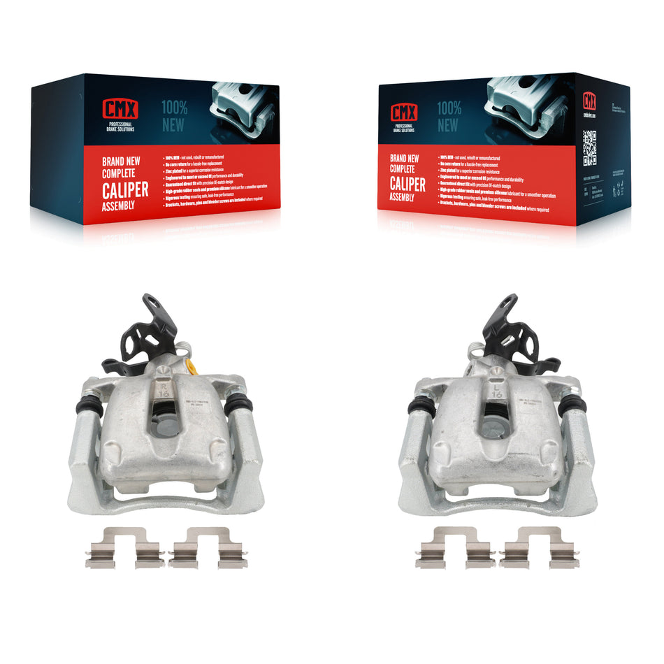 Rear Disc Brake Caliper Assembly Left Right Side (Driver Passenger) Kit For 2008-2009 Audi TT KBC-100334