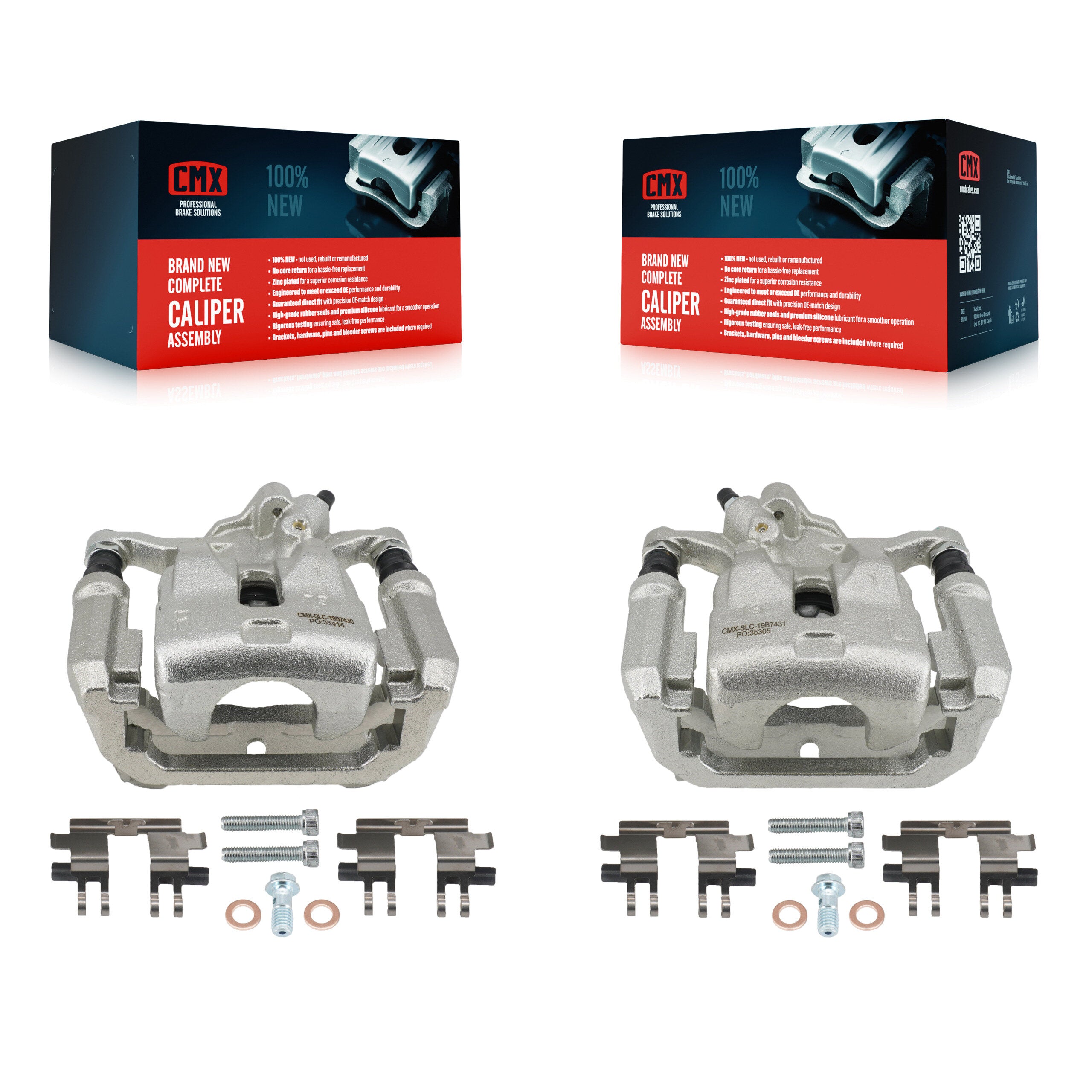 Rear Disc Brake Caliper Left Right Side (Driver Passenger) Kit For 2016-2022 Mazda CX-5 KBC-100363