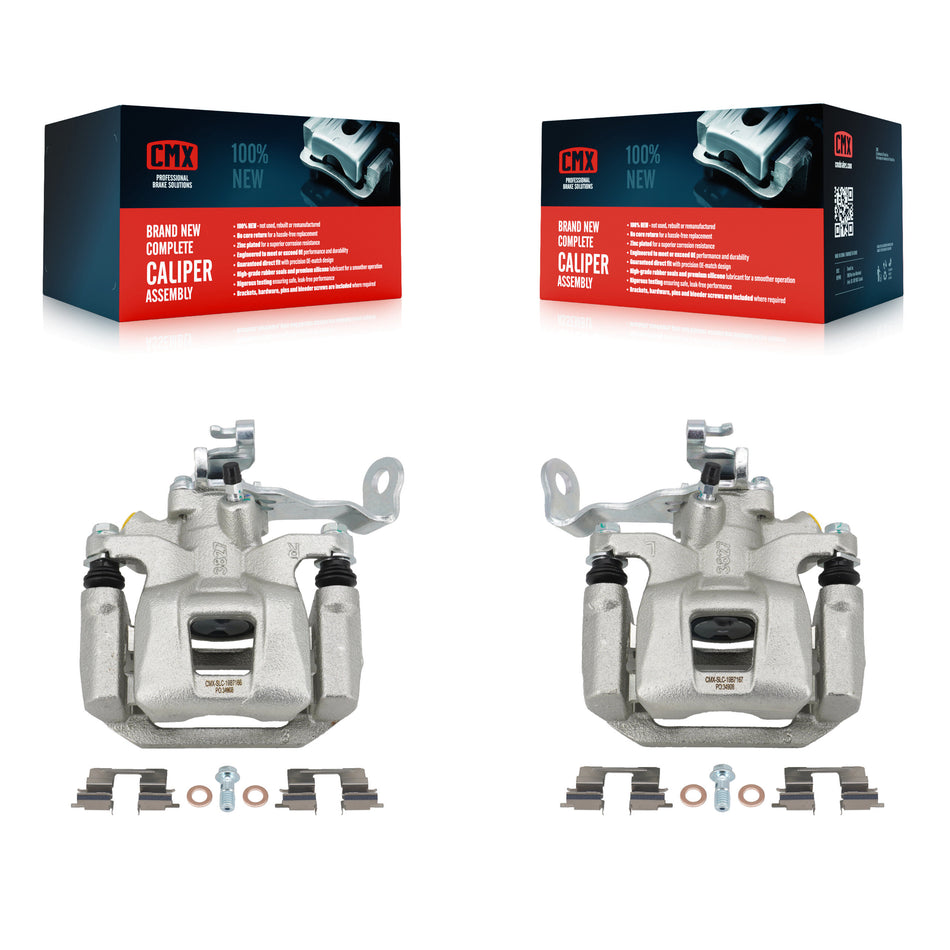 Rear Disc Brake Caliper Left Right Side (Driver Passenger) Kit For 2014-2015 Mazda 6 KBC-100381