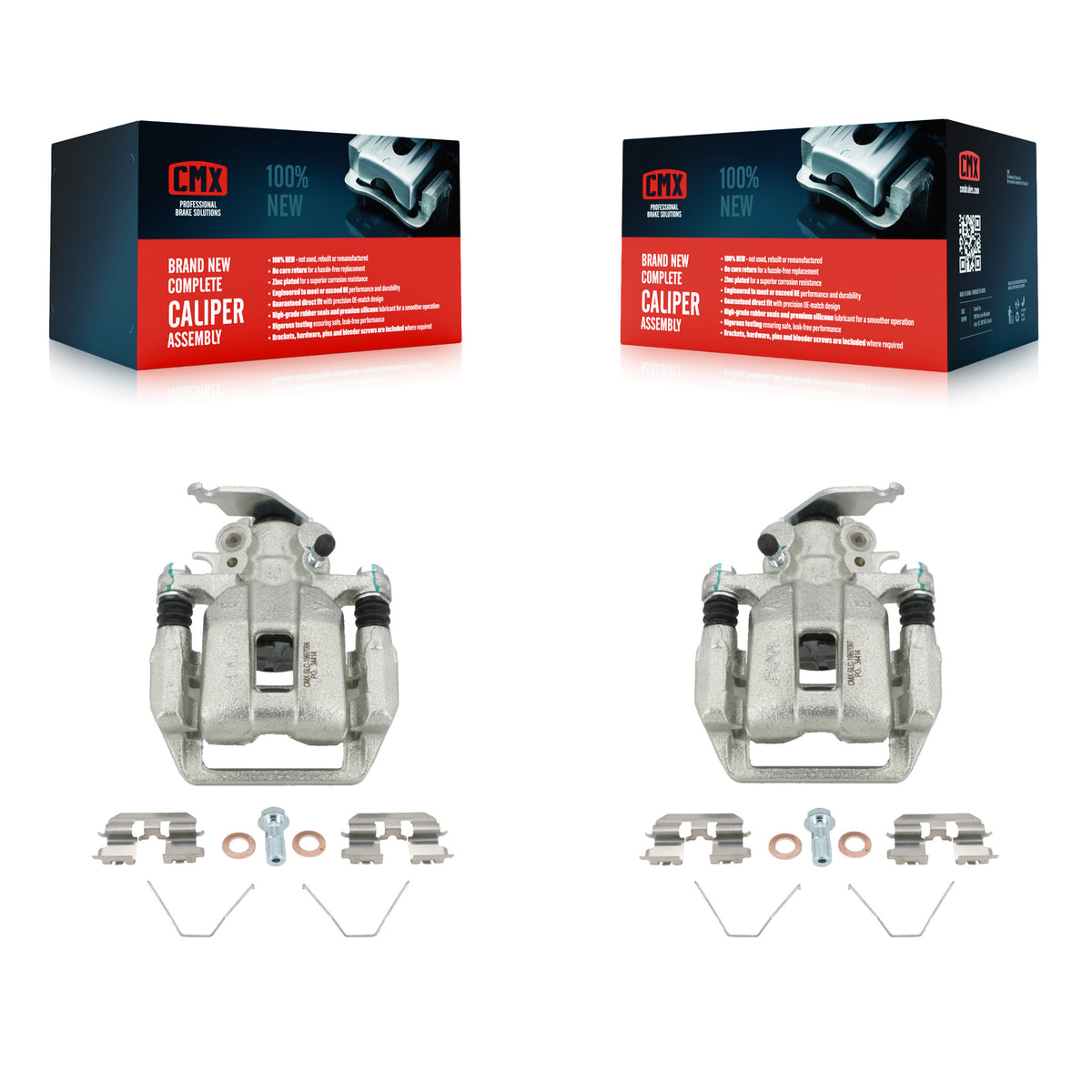 Rear Disc Brake Caliper Left Right Side (Driver Passenger) Kit For 2013-2017 Honda Accord KBC-100382