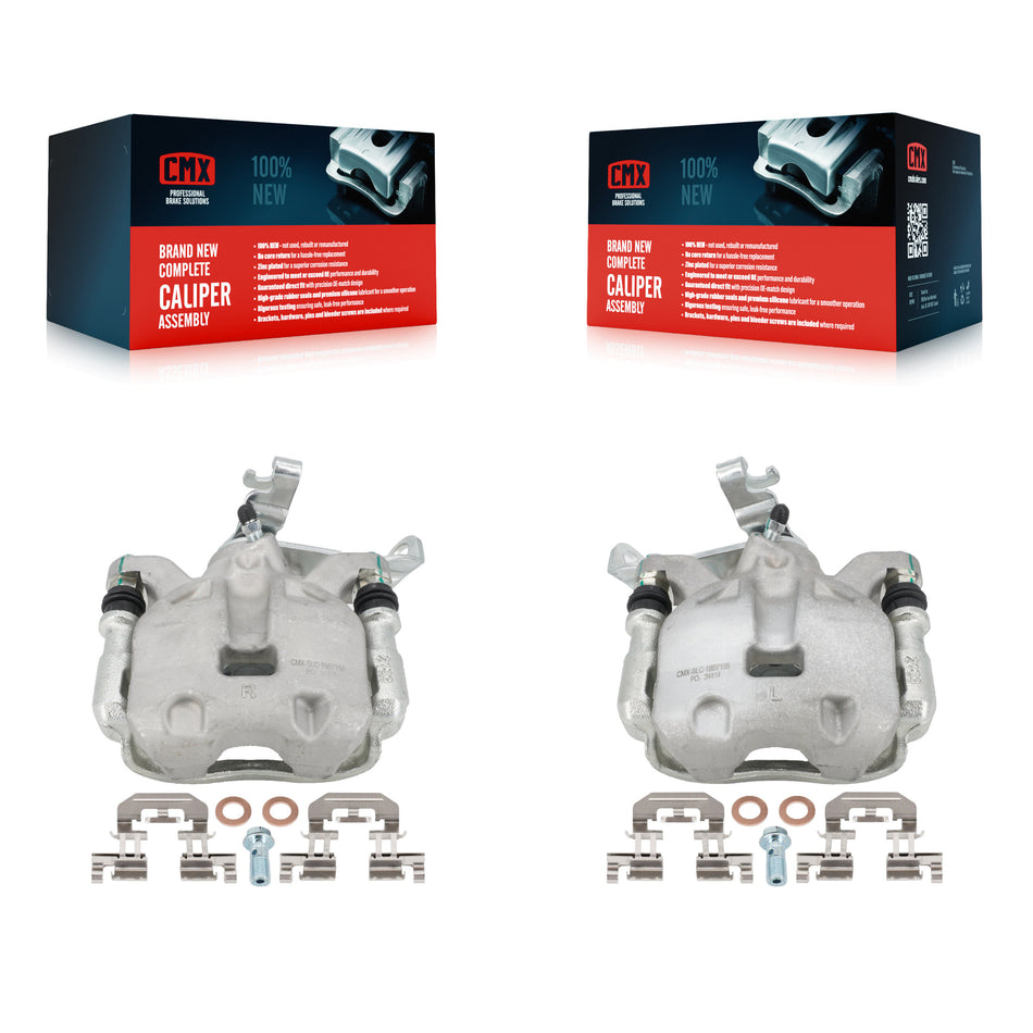 Rear Disc Brake Caliper Assembly Left Right Side (Driver Passenger) Kit For Mazda 3 Sport KBC-100385