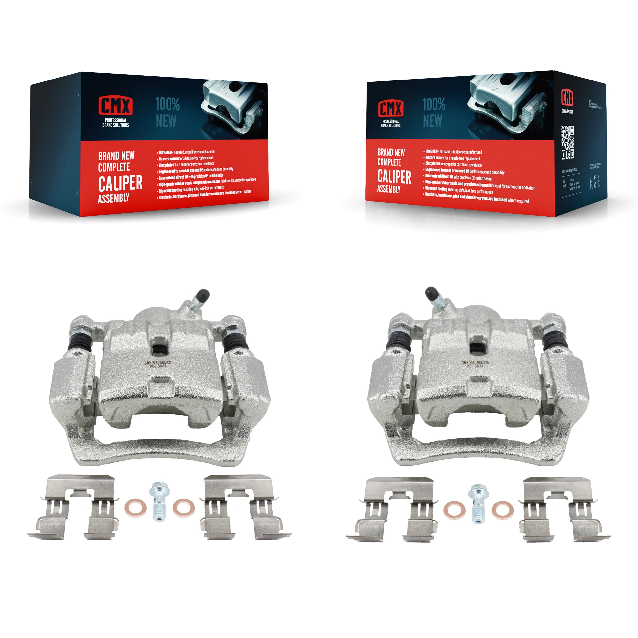 Rear Brake Caliper Left Right Side (Driver Passenger) Kit For Subaru Impreza Forester WRX KBC-100396