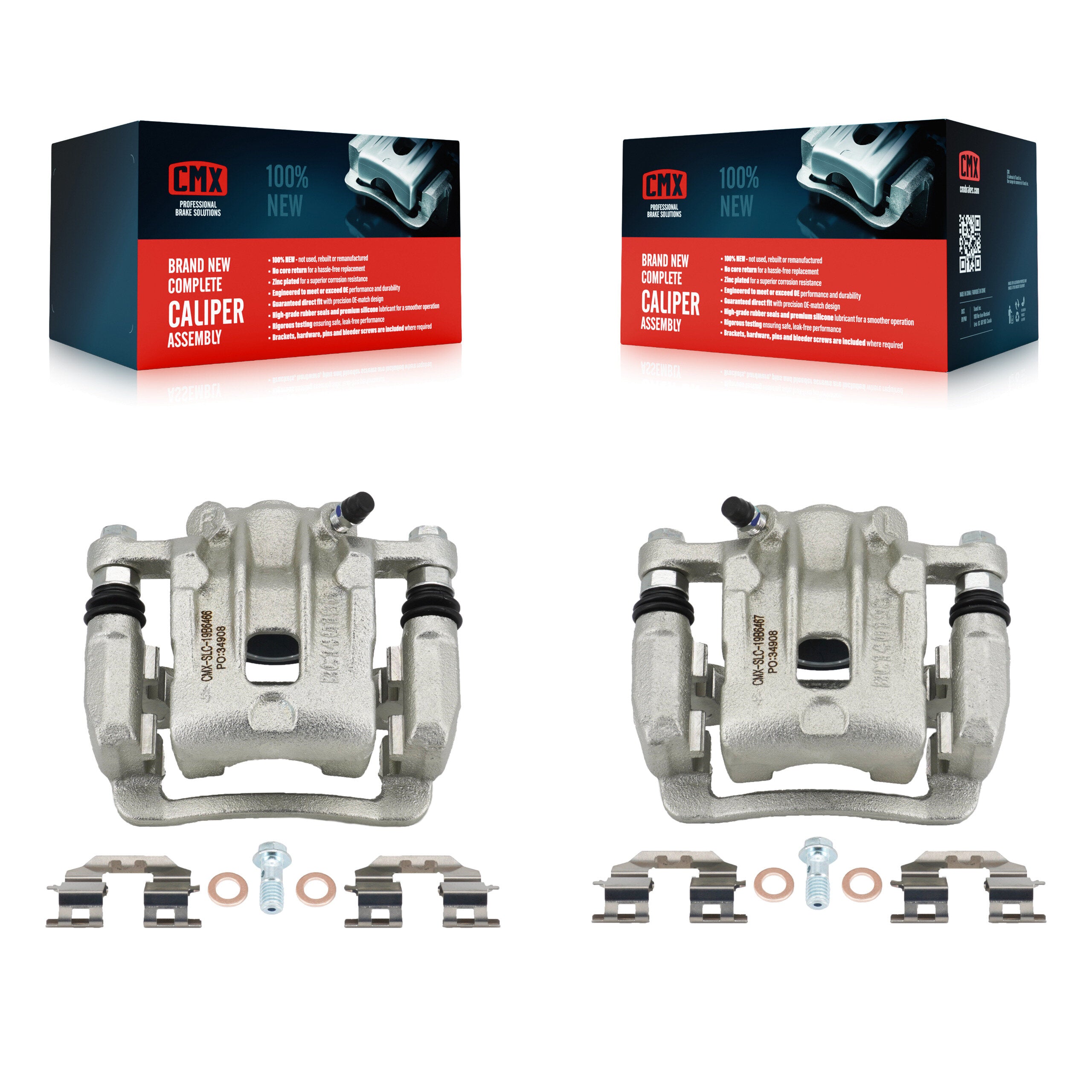 Rear Brake Caliper Left Right Side (Driver Passenger) Kit For Kia Optima Hyundai Azera KBC-100408