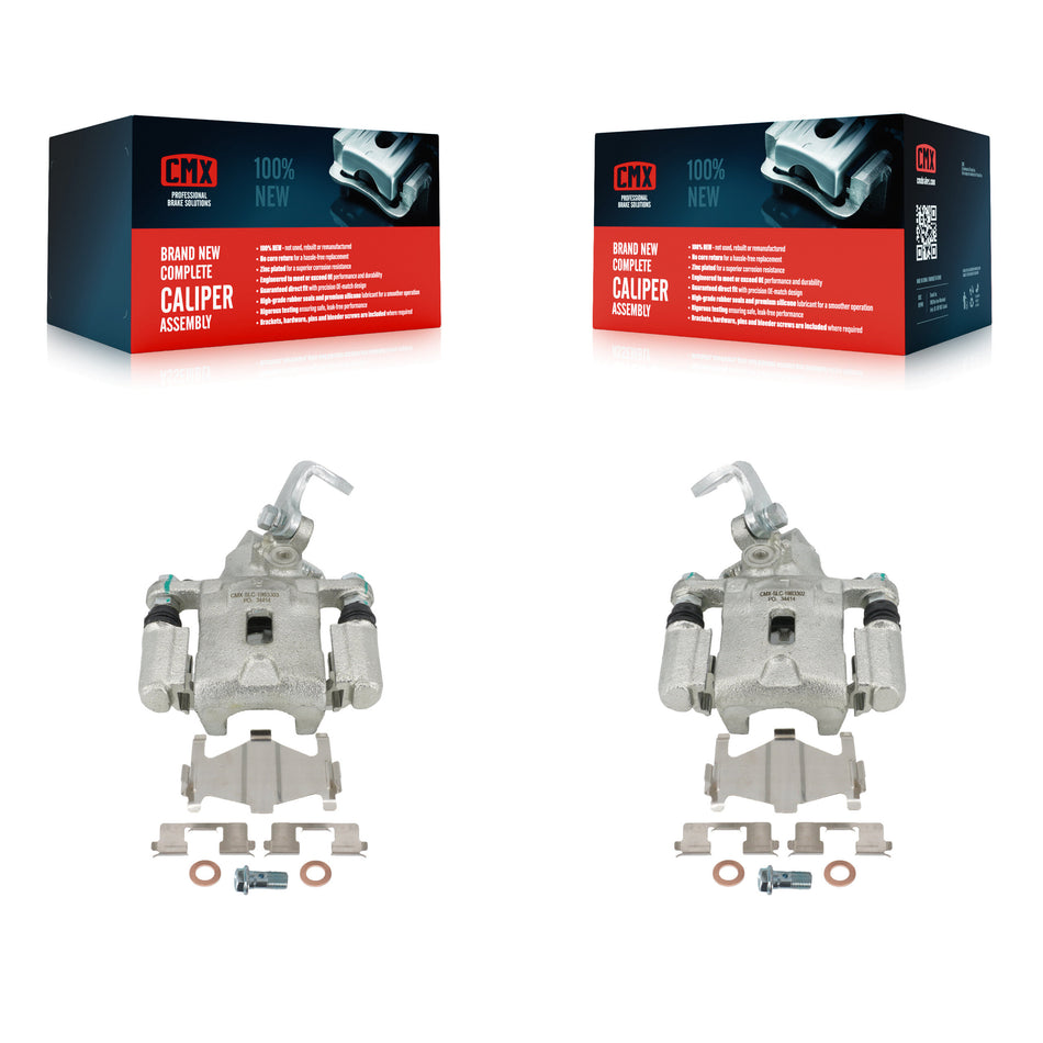 Rear Disc Brake Caliper Assembly Left Right Side (Driver Passenger) Kit For Kia Hyundai Spectra Elantra Tiburon Spectra5 KBC-100415