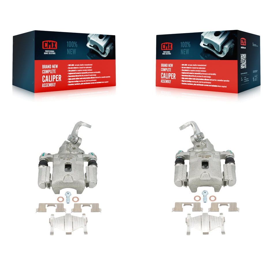 Rear Disc Brake Caliper Assembly Left Right Side (Driver Passenger) Kit For Hyundai Elantra Kia Spectra Tiburon Spectra5 KBC-100416