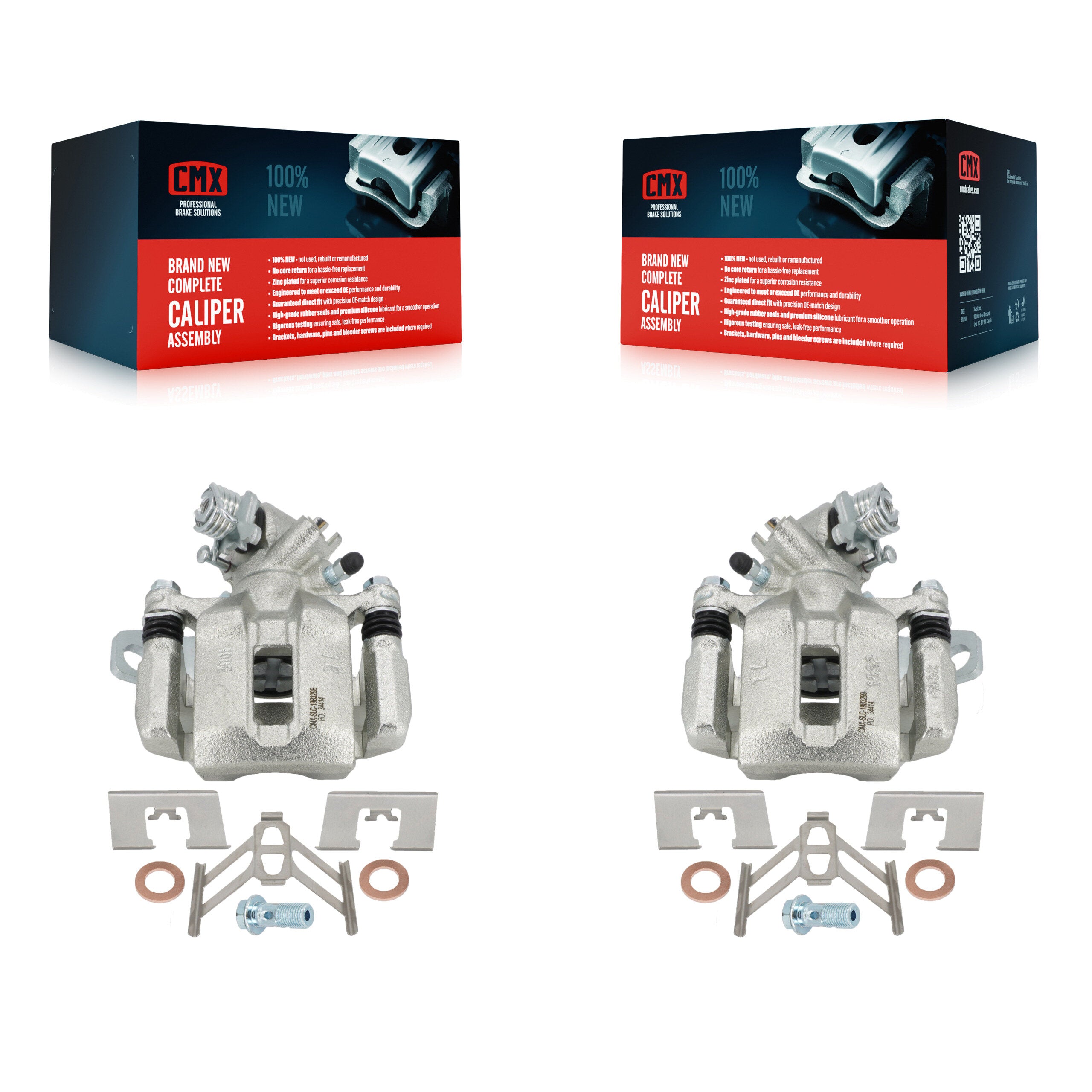 Rear Brake Caliper Left Right Side (Driver Passenger) Kit For Honda Civic Acura ILX CSX KBC-100440