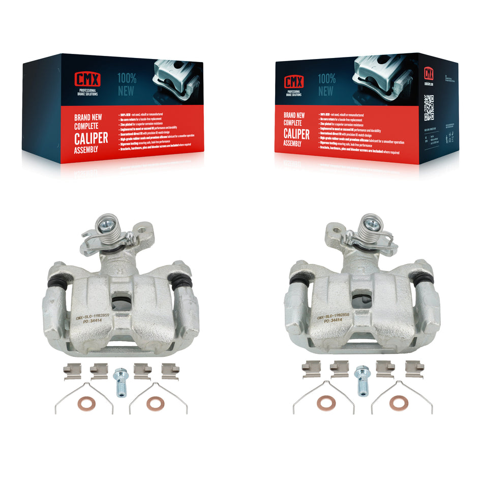 Rear Disc Brake Caliper Assembly Left Right Side (Driver Passenger) Kit For 2003-2005 Mazda 6 KBC-100446