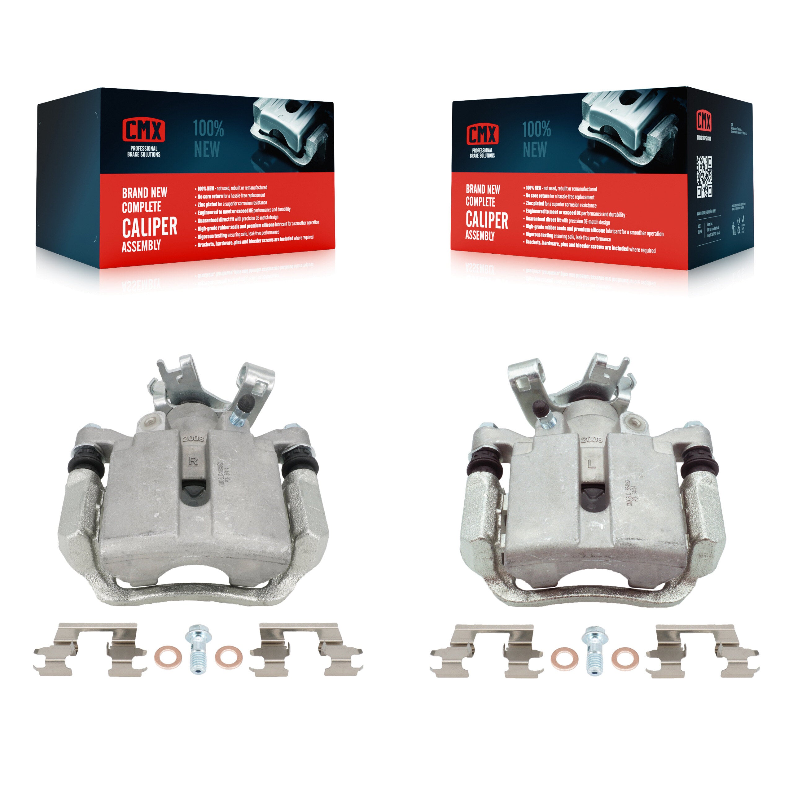 Rear Brake Caliper Kit For Chevrolet Malibu Pontiac Cobalt G5 G6 Saturn Ion HHR Pursuit KBC-100448