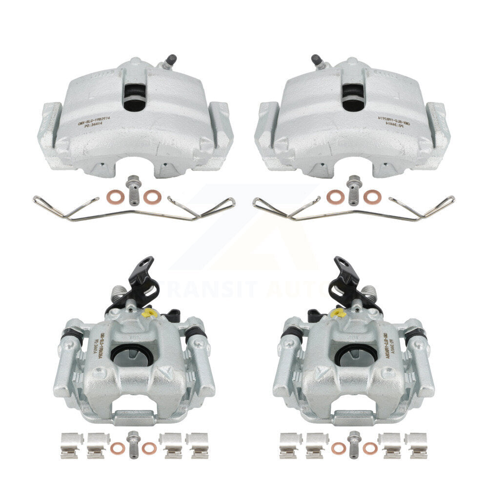 Front Rear Disc Brake Caliper Assembly Left Right Side (Driver Passenger) Kit For Volkswagen Jetta Beetle Golf KBC-100457 by CMX