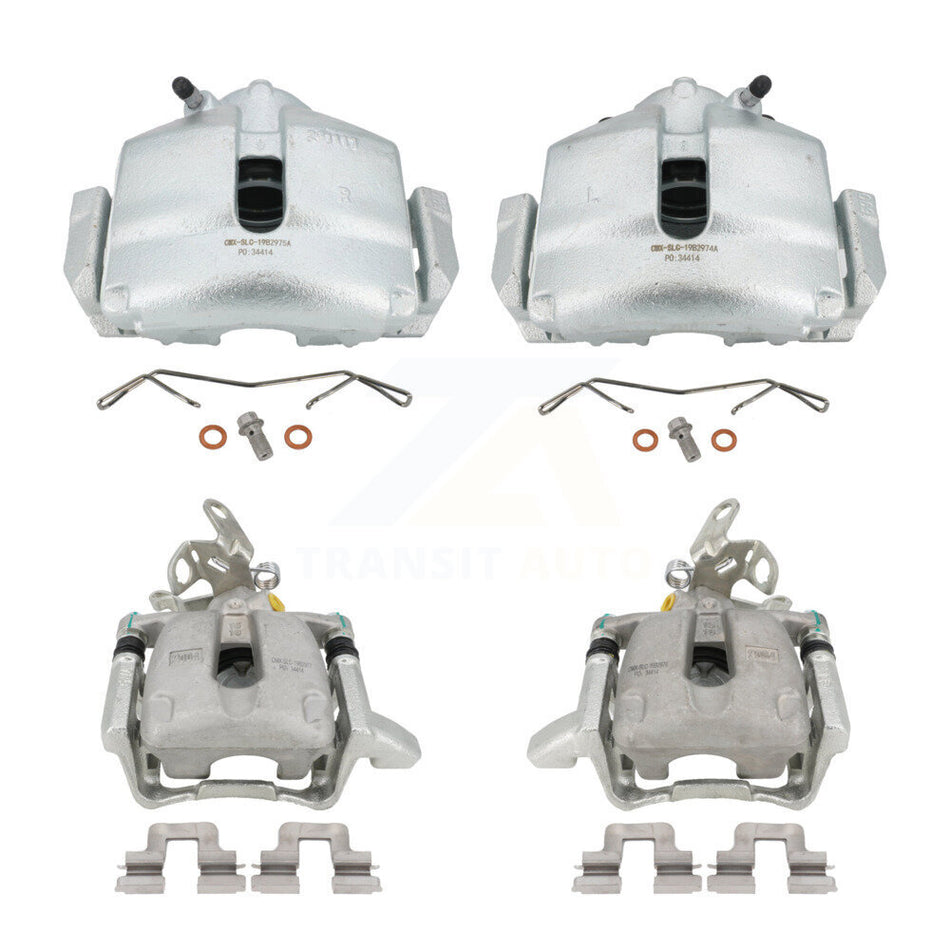 Front Rear Disc Brake Caliper Assembly Left Right Side (Driver Passenger) Kit For Volkswagen Jetta GTI Audi A3 Quattro KBC-100462
