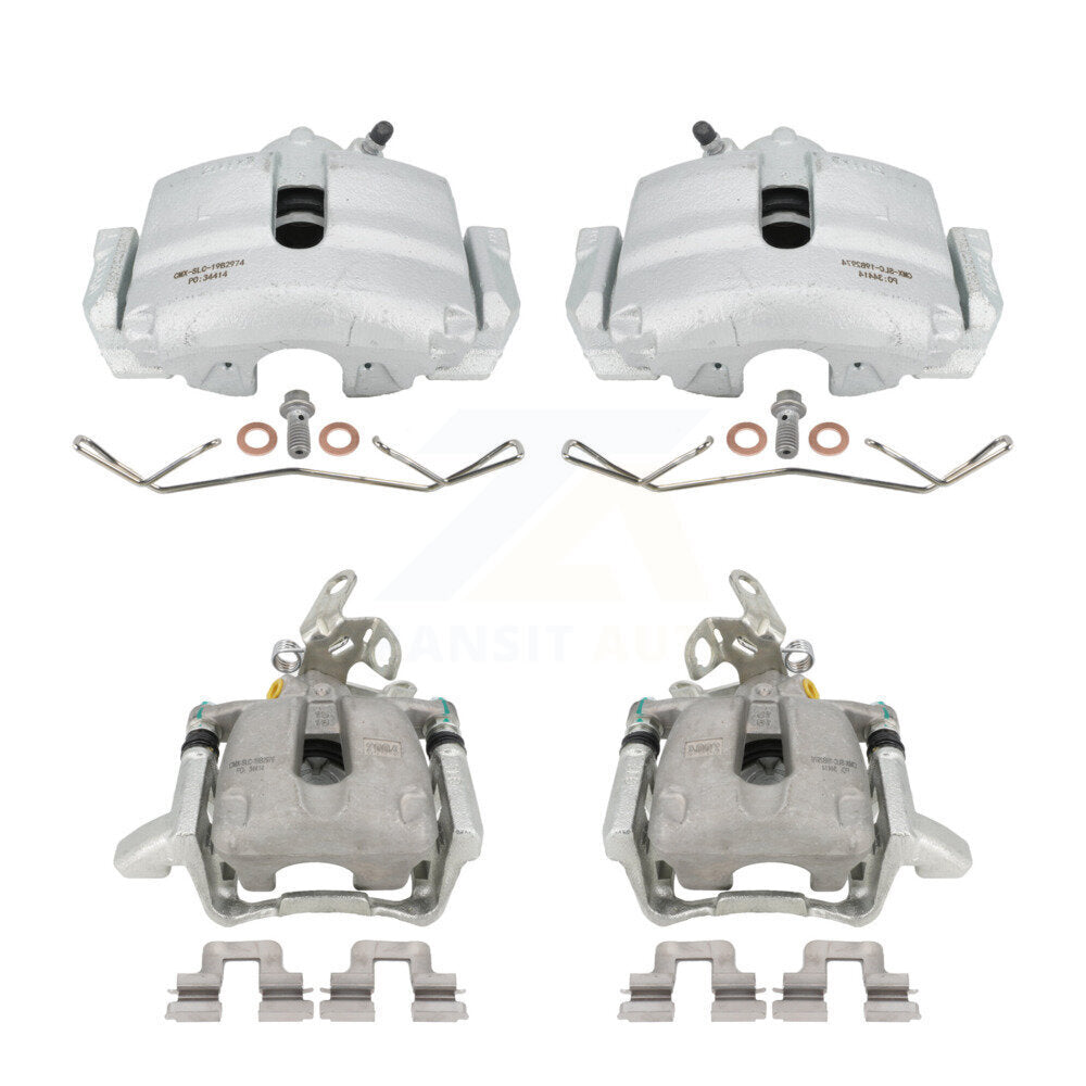 Front Rear Disc Brake Caliper Assembly Left Right Side (Driver Passenger) Kit For Volkswagen Jetta Rabbit Golf KBC-100464 by CMX