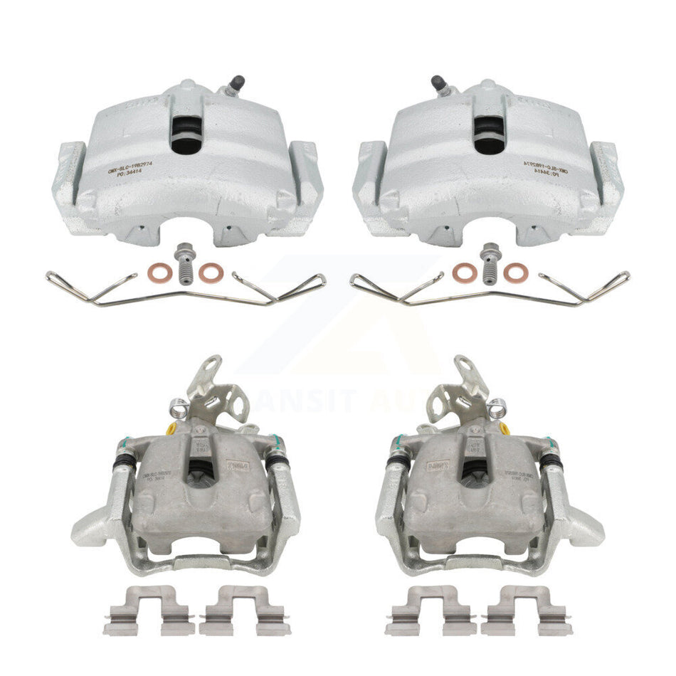 Front Rear Disc Brake Caliper Assembly Left Right Side (Driver Passenger) Kit For Volkswagen Jetta Rabbit Golf KBC-100464 by CMX