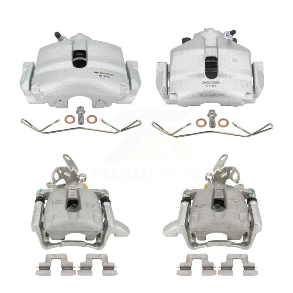 Front Rear Disc Brake Caliper Assembly Left Right Side (Driver Passenger) Kit For Volkswagen Jetta Rabbit Golf KBC-100464