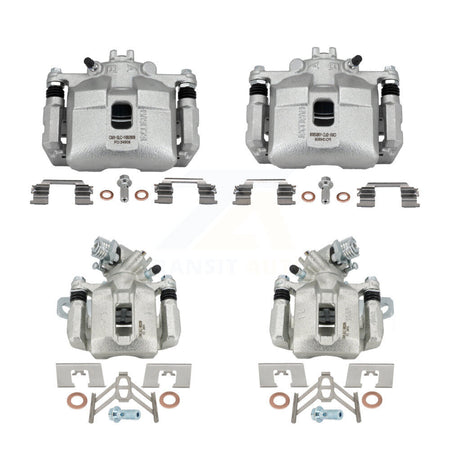 Front Rear Brake Caliper Left Right (Driver Passenger) Kit For 2006-2008 Honda Civic 2.0L KBC-100468