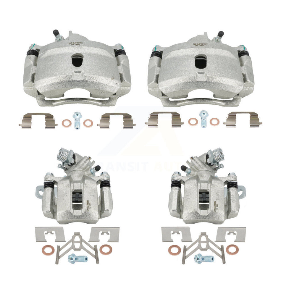 Front Rear Disc Brake Caliper Left Right Side (Driver Passenger) Kit For Honda Civic KBC-100469