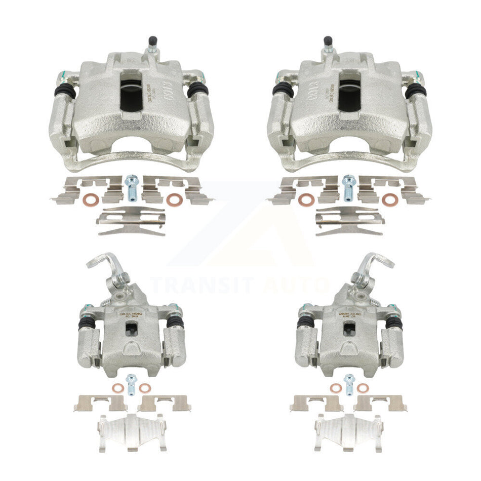 Front Rear Disc Brake Caliper Assembly Left Right Side (Driver Passenger) Kit For 2002-2004 Hyundai Elantra KBC-100470 by CMX