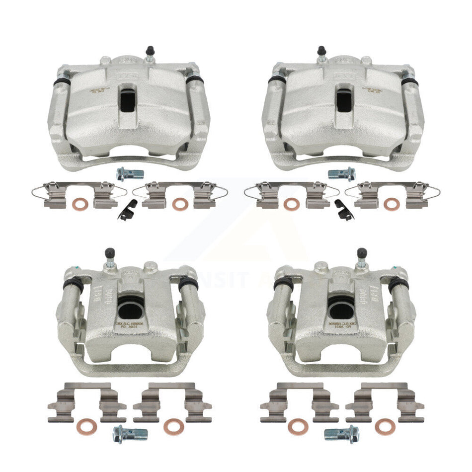 Front Rear Disc Brake Caliper Assembly Left Right Side (Driver Passenger) Kit For Nissan Rogue Sport KBC-100490 by CMX