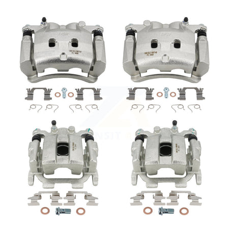 Front Rear Brake Caliper Left Right Driver Passenger Side Kit For 2016-2017 INFINITI QX50 KBC-100491