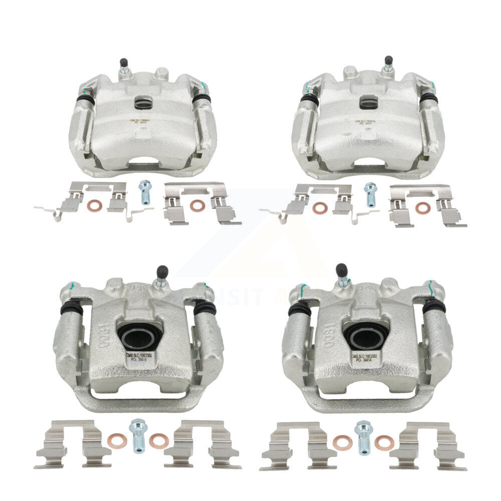 Front Rear Brake Caliper Left Right Side (Driver Passenger) Kit For Nissan Sentra Juke KBC-100497