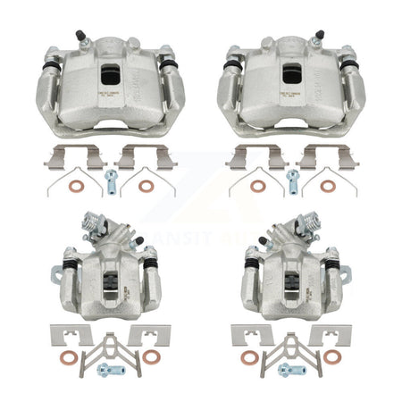 Front Rear Brake Caliper Left Right (Driver Passenger) Kit For 2013-2015 Acura ILX 1.5L KBC-100503