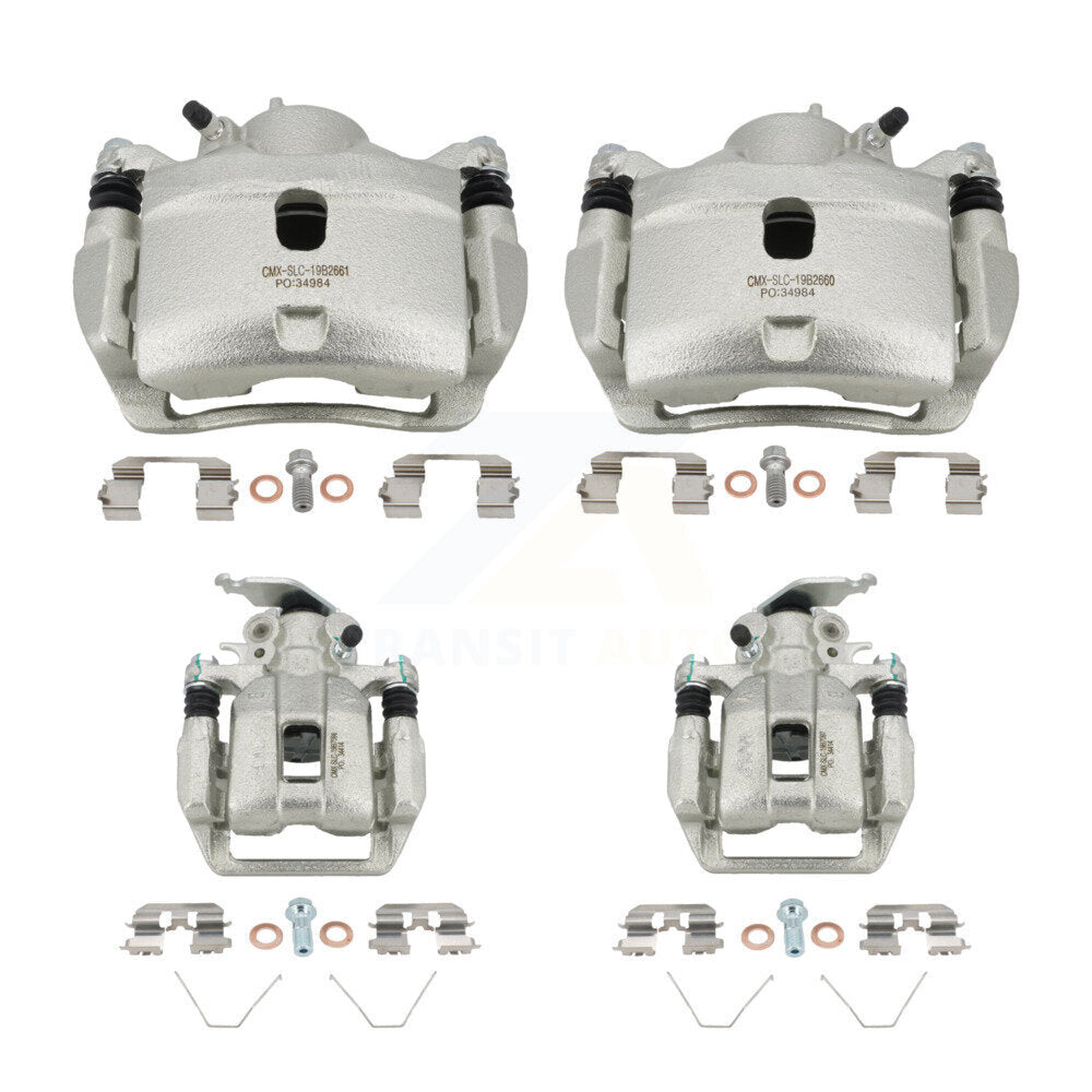 Front Rear Disc Brake Caliper Left Right Side (Driver Passenger) Kit For Honda Accord KBC-100504