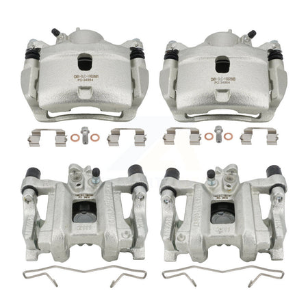 Front Rear Disc Brake Caliper Left Right Side (Driver Passenger) Kit For Honda Civic KBC-100507