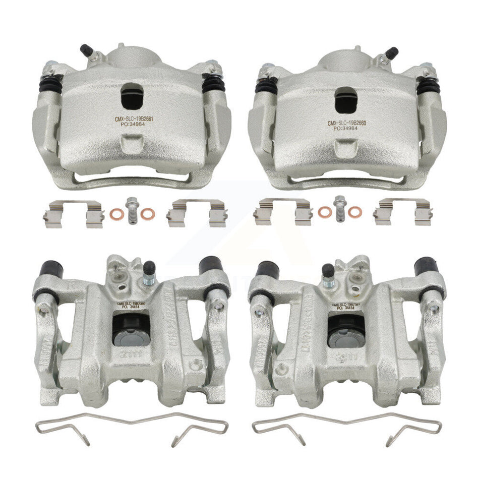 Front Rear Disc Brake Caliper Left Right Side (Driver Passenger) Kit For Honda Civic KBC-100507