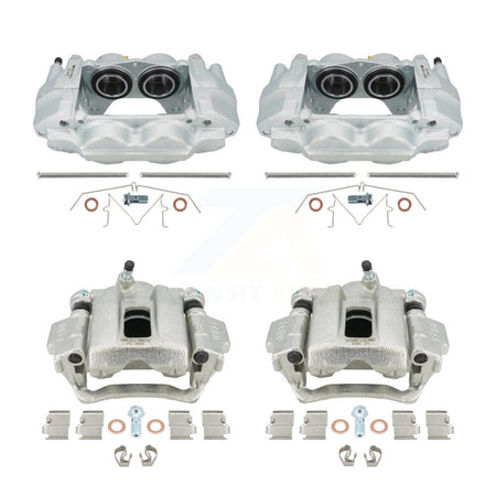 Front Rear Disc Brake Caliper Assembly Left Right Side (Driver Passenger) Kit For Toyota 4Runner Lexus GX460 KBC-100509 by CMX