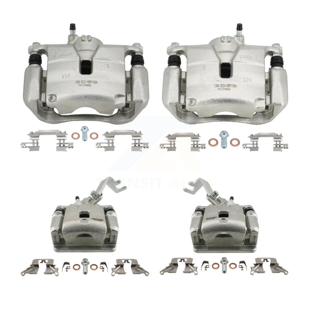 Front Rear Brake Caliper Left Right (Driver Passenger) Kit For 2016-2018 Mazda CX-3 AWD KBC-100515